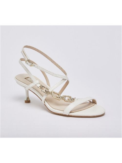 Sandalo tacco basso e logo gioiello Liu Jo LIU JO | SA6059-P0062-S1400